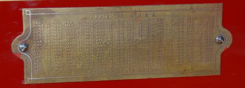 Berkel Model Indiana Plakette Patente